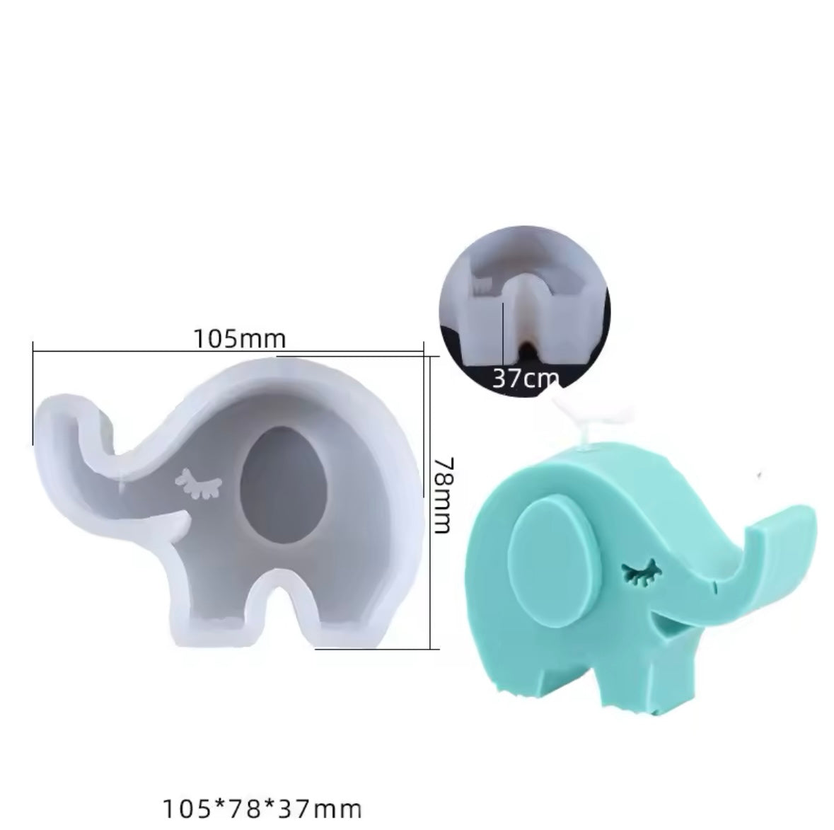 Molde Elefante 2d