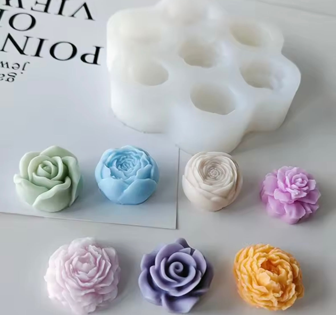 Molde floral variado