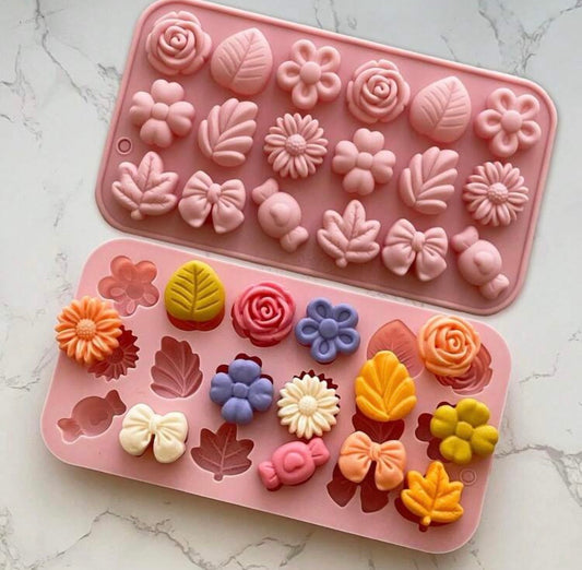 Molde silicona Mini Flores