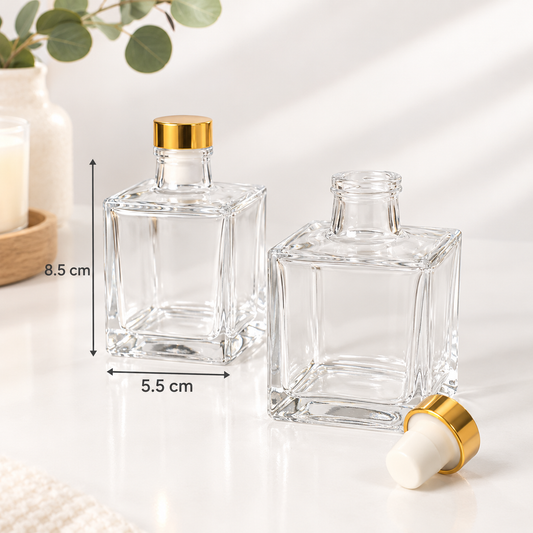 Frasco cuadrado para difusor de varillas 100ml