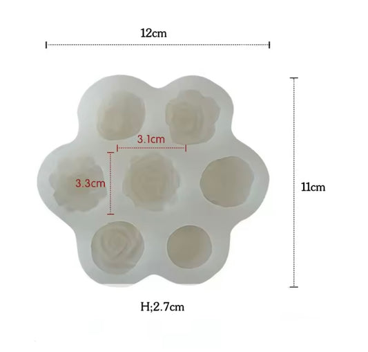 Molde floral variado