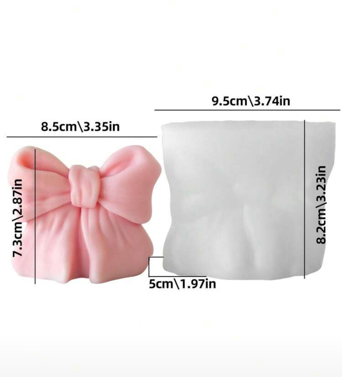 Molde Moño Grande 3D