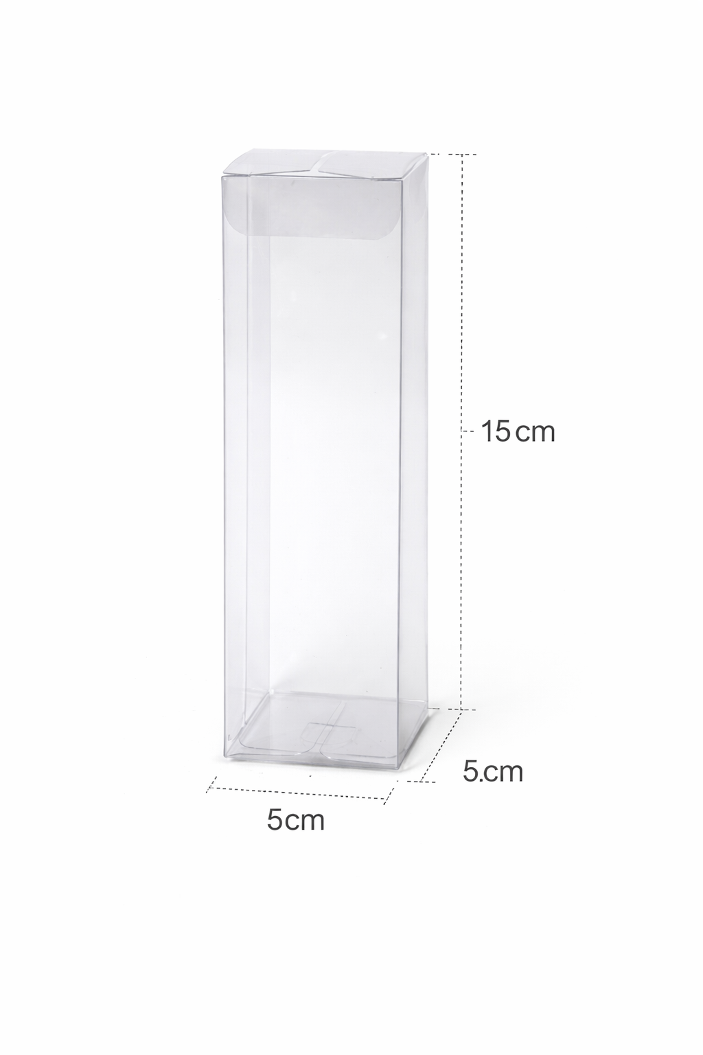 Caja acetato 5x5x15 cm